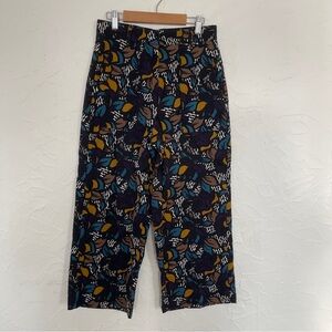 S'Max Mara Zulia Stretch-Cotton Cropped Wide-Leg Trousers. Size 4